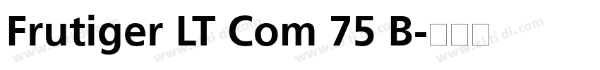 Frutiger LT Com 75 B字体转换